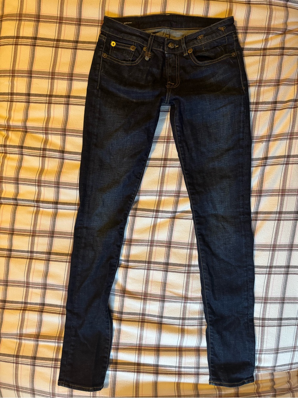 R13 Dark Indigo Skinny Jeans